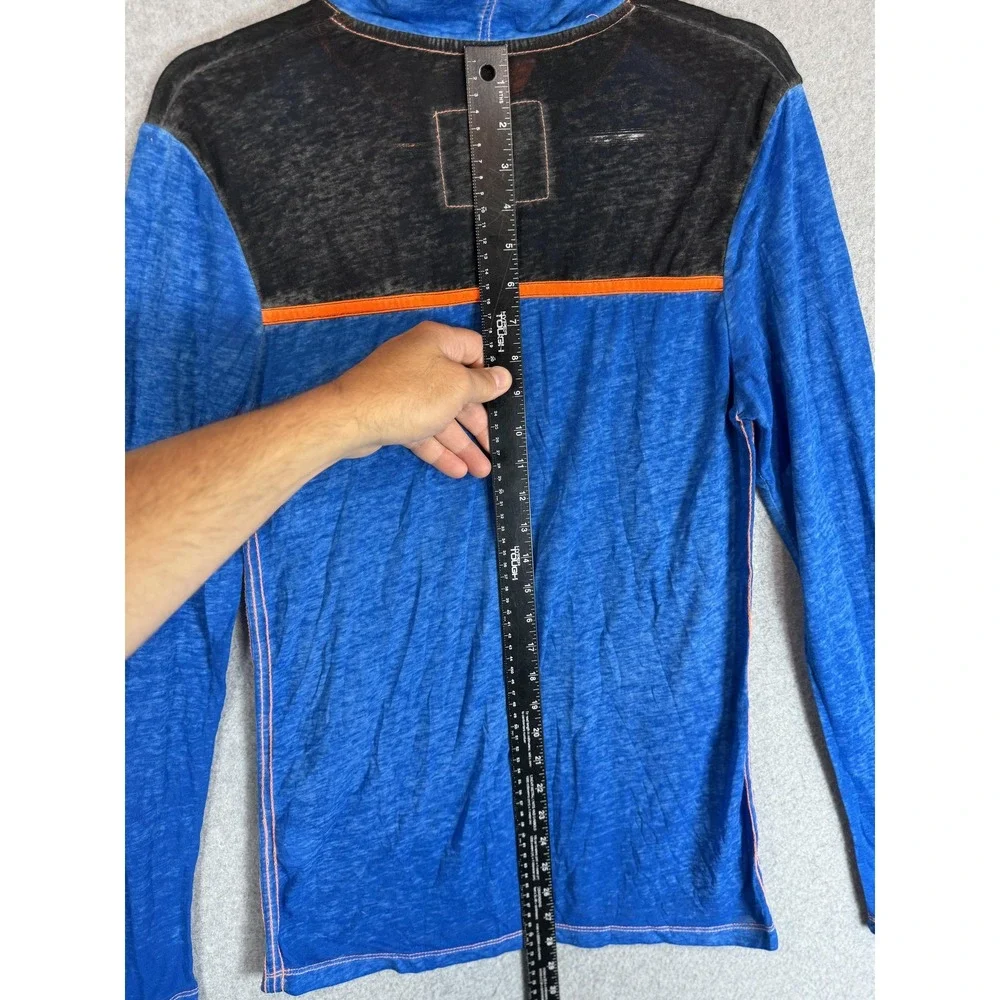 Buckle Hoodie Pullover Mens Small Lightweight Long Sleeve Shirt